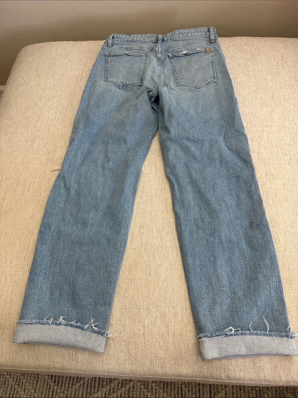 Joe's Jeans The Niki Boyfriend Light Blue Distressed Straight Leg Jeans - Picture 5 of 6